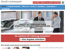 Tablet Screenshot of davidsautoexport.de